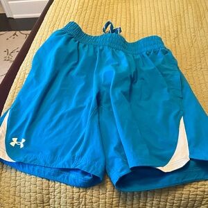 Under Armour Teal and White Sports Shorts